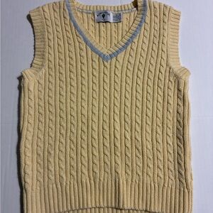 Vintage 90’s Kite Strings Sweater Vest Preppy Size 8/10 Cotton Blend